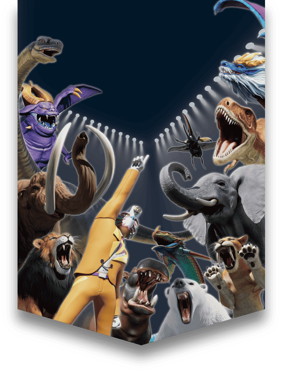 最強王図鑑キャラクター集合写真