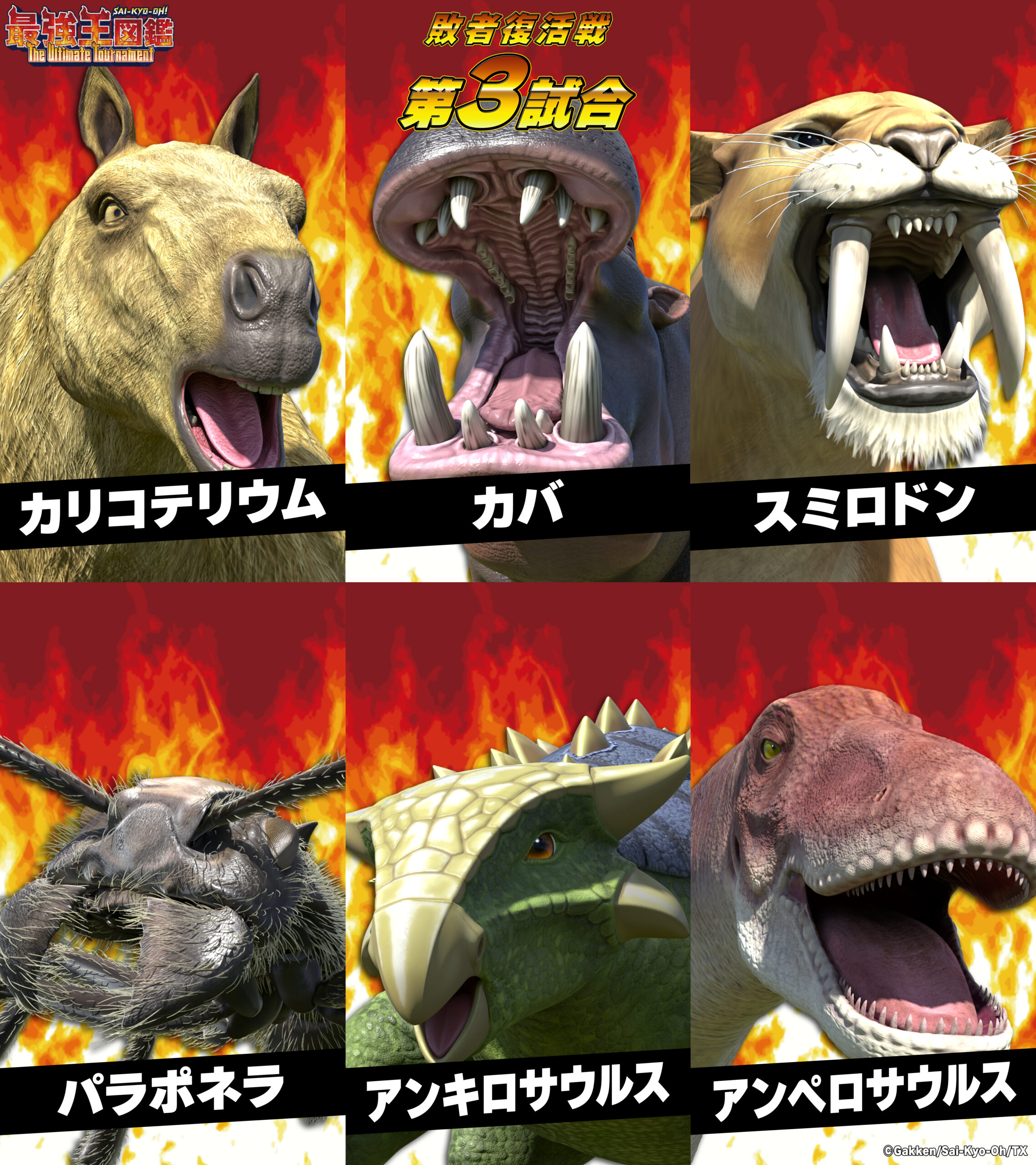 最強王図鑑 The Ultimate Tournament 地球45億年の頂点は誰だ!! STAGE1 ノックアウトランド